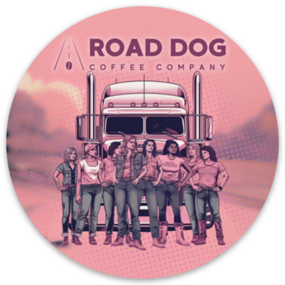 Women Truckers Round Sticker