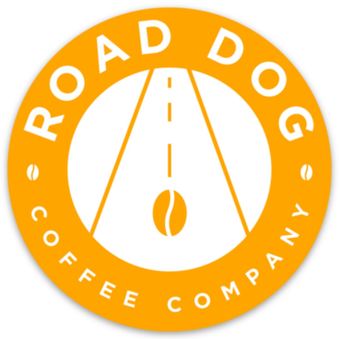 Yellow Road Dog Medallion Sticker