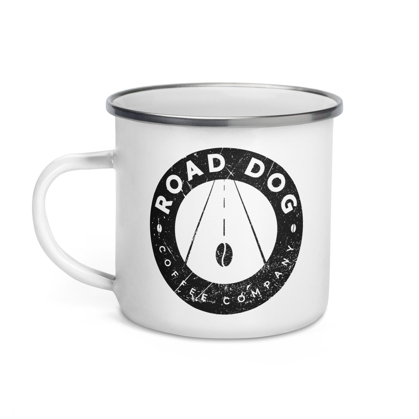 WHITE MEDALLION TRUCKSTOP CAMPFIRE MUG