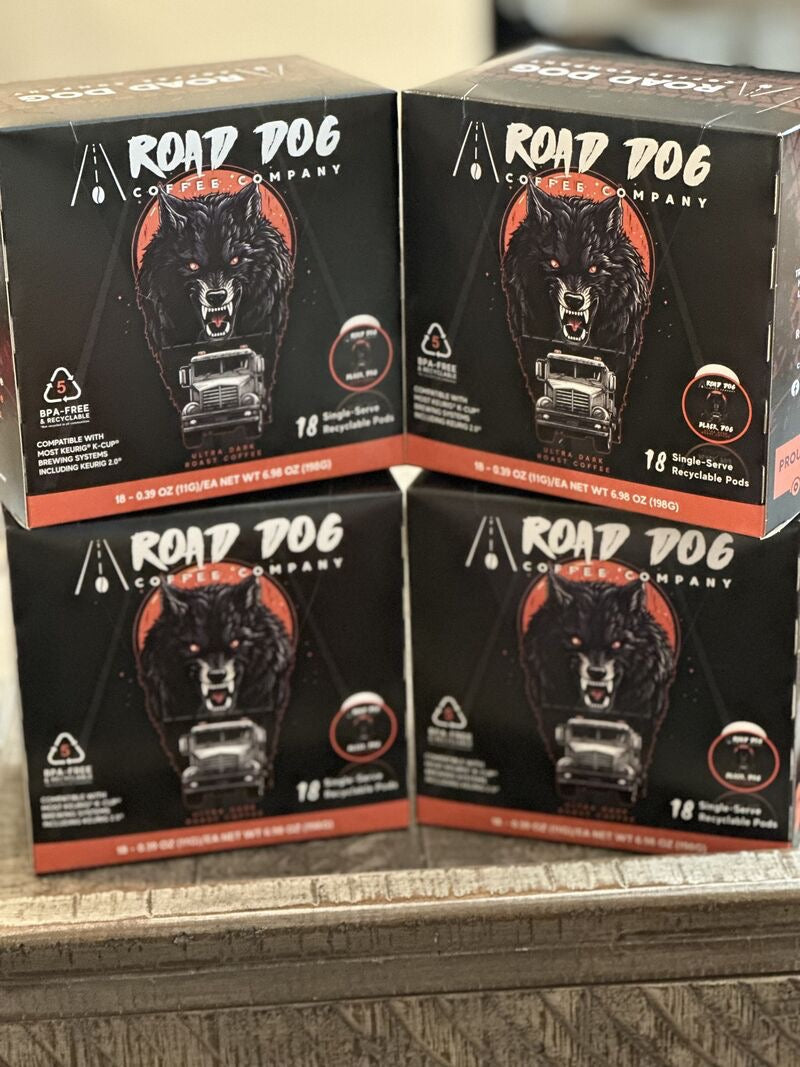 BLACK DOG HOLIDAYS, LOAD UP TODAY!  Black Dog Coffee Rims, Single Serve K-Cup Pods
