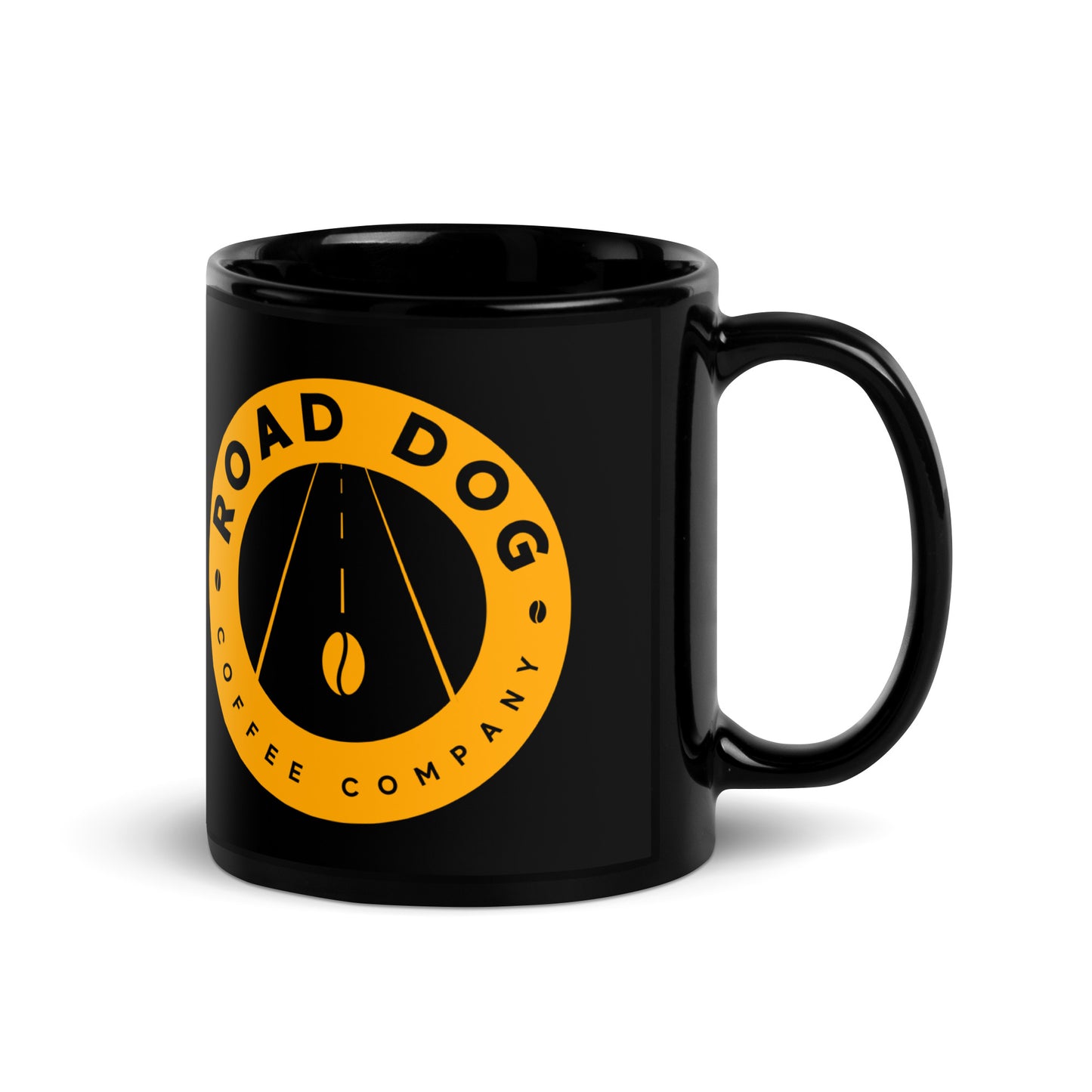 Yellow on Black Mug