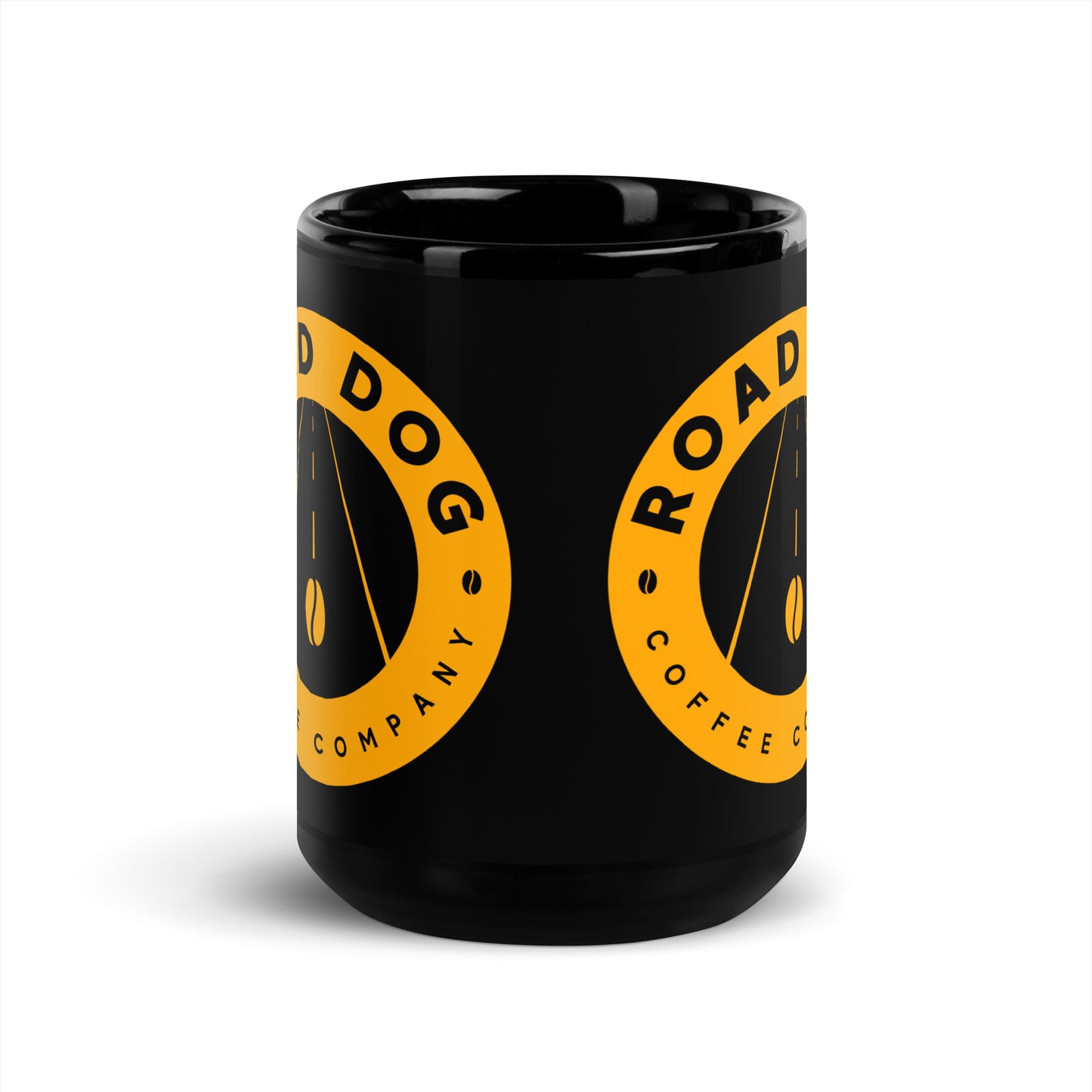 Yellow on Black Mug