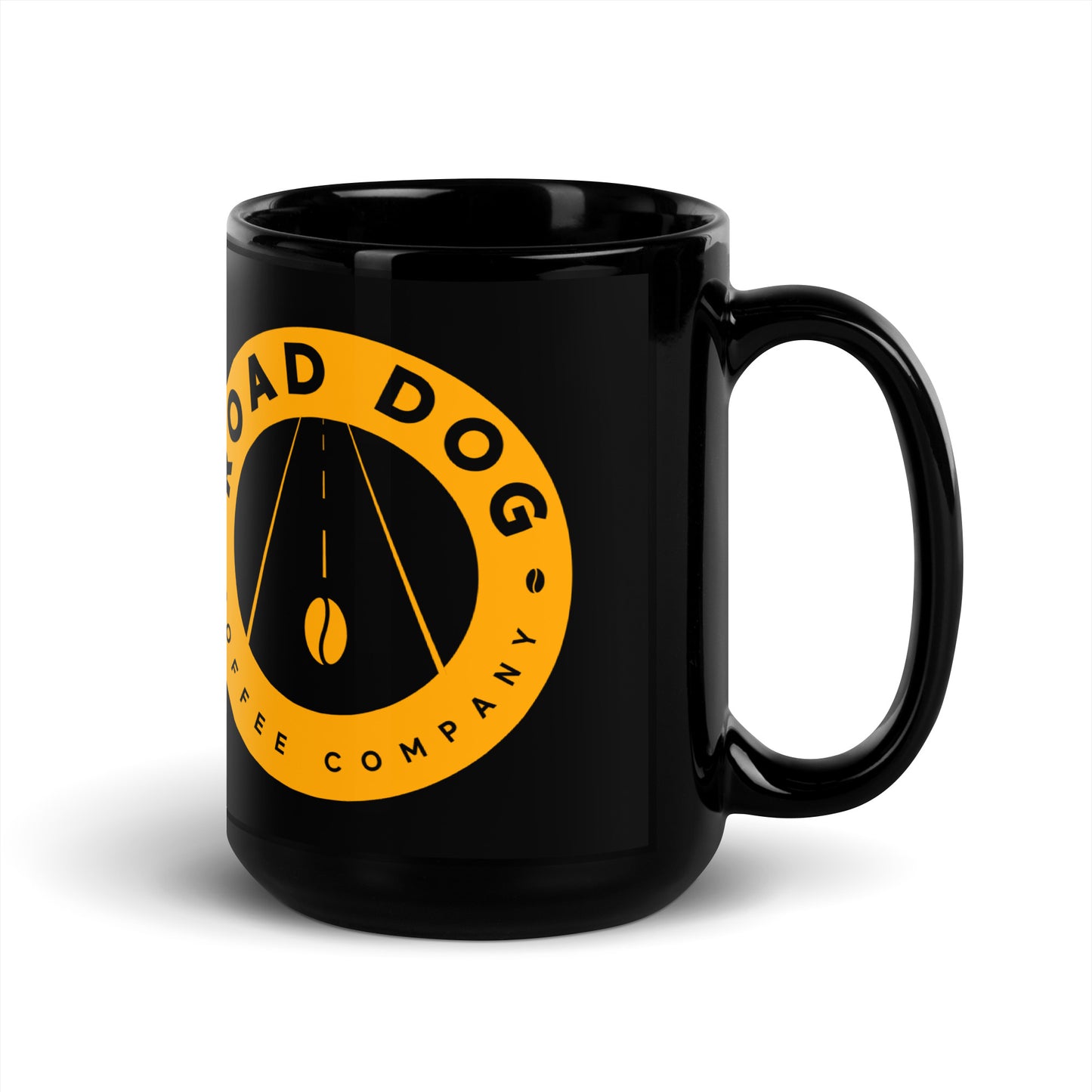 Yellow on Black Mug